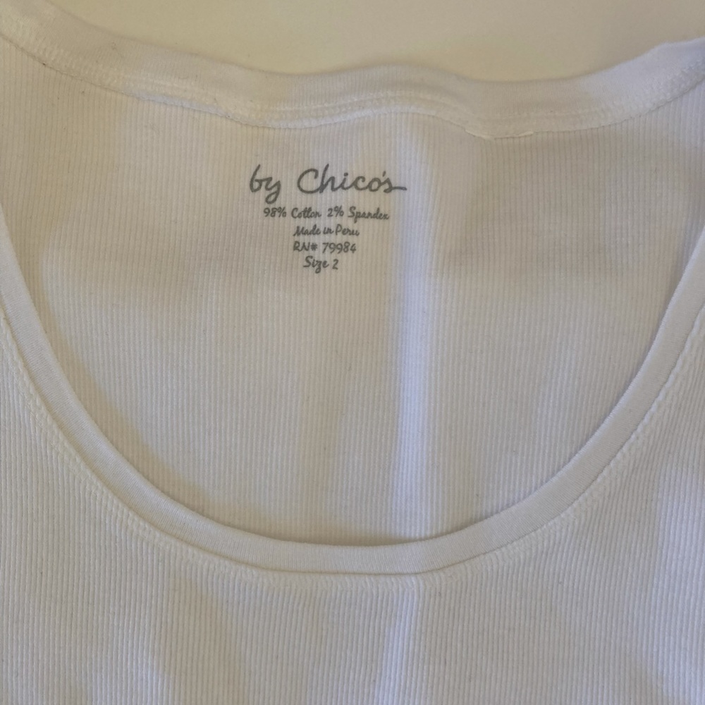 Chico's Like New Ribbed Tank - Picture 3 of 5